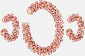 Magda Butrym Crystal-embellished clip-on earrings