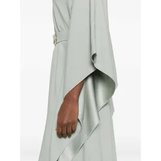 Taller Marmo Gold-Tone Buckle Belt Dress - Green