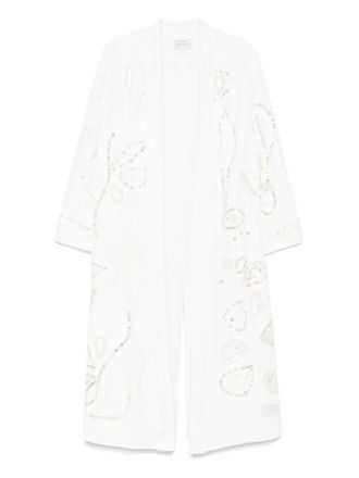 Forte_Forte Cappotto con ricamo - Bianco