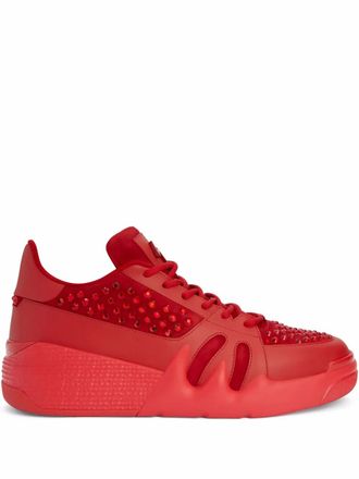 Giuseppe Zanotti Talon crystal-embellished sneakers - Red