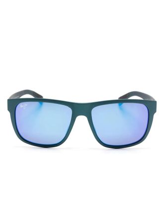 Maui Jim Zonnebril met logoprint - Blauw