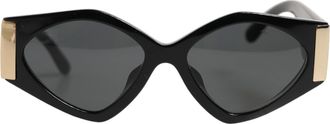 Dolce & Gabbana DG4396 Gray Gradient Black Irregular Frame Womens Sunglasses (Pre-Owned)