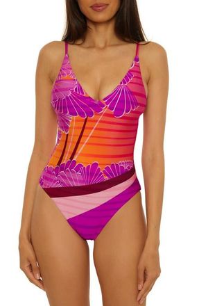 Trina Turk Rhodes One-Piece Swimsuit in Multi at Nordstrom, Size 10
