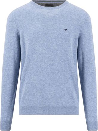 Fynch-Hatton Ronde hals gebreid - Heren - Ronde hals truien - Blauw - L - Truien & Vesten