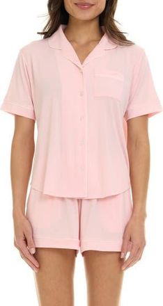 Flora Nikrooz Annie Shirt & Shorts 2-Piece Pajama Set in Pink Cloud at Nordstrom Rack, Size X-Large