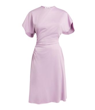 Victoria Beckham Ruched Stretch-Jersey Dress Size L