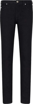 Armani Comfort-twill denim jeans in marineblauw - Heren - Slim Fit Jeans - Blauw - W32 L32 - Denim - Jeans