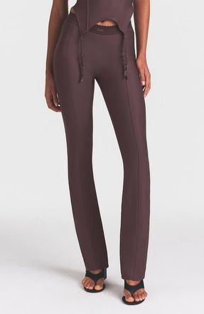 SKIMS Body High Waist Flare Pants in Raisin at Nordstrom, Size Xx-Small