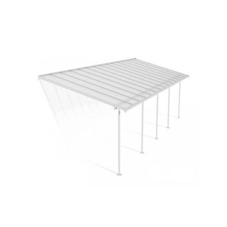 Palram Patio Cover Sierra 3 x 8.51 Clear - L860 x W299 x H305 cm - White