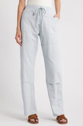 Re/Done Beach Wide Leg Denim Pants in Light Blue at Nordstrom Rack, Size 32