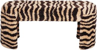 TOV Furniture Tov Furniture Zebra Striped Tufted Bench