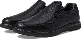 Nunn Bush Bayridge Moccasin Toe Slip-On Mens Shoes Black : 9.5 W (EE), Leather