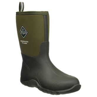 The Original Muck Boot Company Edgewater Classic Mid Rubber Synthetic Mens Mid Calf Boots - Moss - Size:UK 11