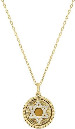 Sabrina Designs 14K 0.13 Ct. Tw. Diamond Star Of David Necklace