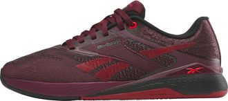 Reebok Nano X5 Sneakers for Women, Cross Training Gym Walking Shoes Women, Black Cherry/Black/Retro Red, 5 UK