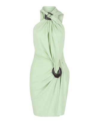 Ferragamo Asymmetrical Gathered Dress