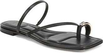 Vince Polli Toe Loop Sandal in Black at Nordstrom, Size 9.5
