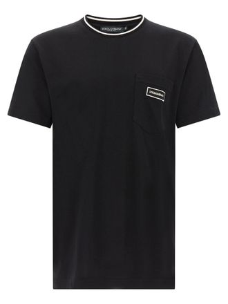 Dolce & Gabbana Black Cotton Mens T-Shirt