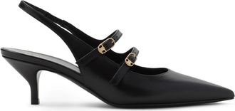 Celine Triomphe Mule - Dames - Pumps - Zwart - 37 1/2 EU - Leer - Schoenen