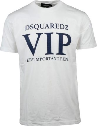 Dsquared2 Uomo, Top, Bianco, M, new