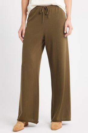 The Great. The Rec Wide Leg Sweater Pants in Army at Nordstrom Rack, Size 3 (Fits Like 12-14 Us)