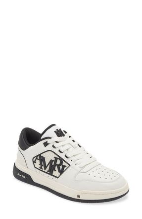 Amiri Classic Logo Low Top Sneaker in White Black at Nordstrom, Size 14Us