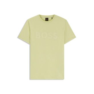 BOSS Cotton-jersey T-shirt with large logo print