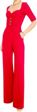 Black Halo Kerry Jumpsuit In Wildfire