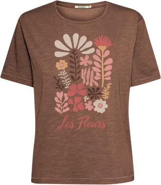 Greenbomb Les Fleurs Nova T-Shirt f&uuml;r Damen | braun