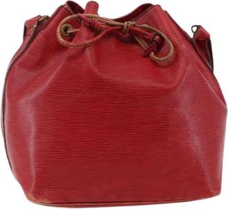 Louis Vuitton Pre-owned Vintage Bucket Bag - Dames - Vintage Tas - Rood - ONE Size - Leer - Vintage