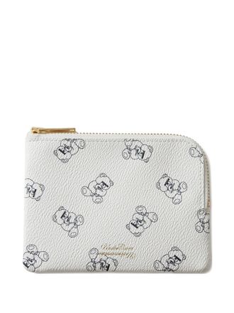 Undercover teddy-print zip-around purse - women - Polyurethane/PVC - One Size - White