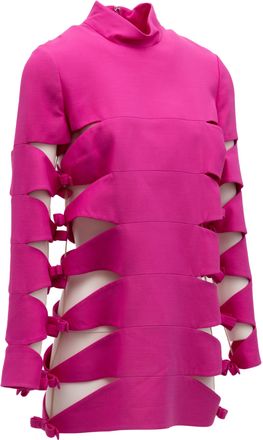 Valentino Garavani Womens Mini Cut-Out Dress Pink