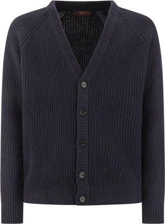 Cruna Cardigan - Heren - Truien - Blauw - Maat: XL Wol