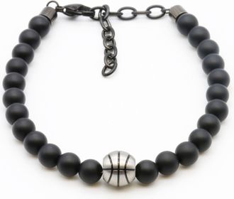 Firetti Armband »Schmuck Geschenk Armschmuck Armkette Edelstein Farbstein Onyx« Made in Germany - mit Onyx
