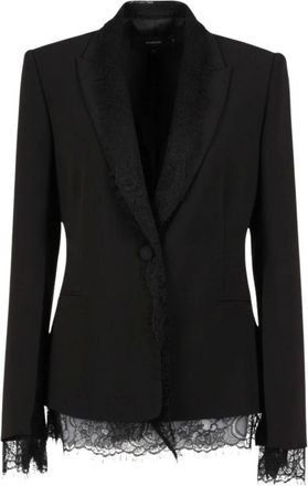 Twinset Giacca con pizzo - - Jackets - Donna - Nero - XS