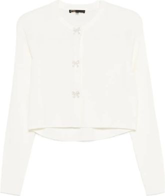 Maje Vest met strikknoop - Beige