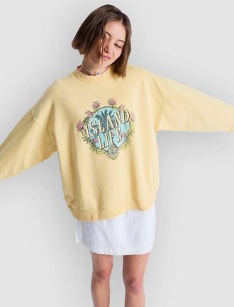 Roxy Lineup Oversized Crew Sweater gelb
