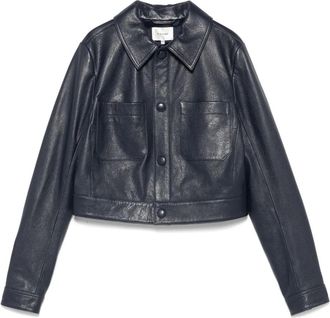 Frame Denim Giacca in pelle - Blu