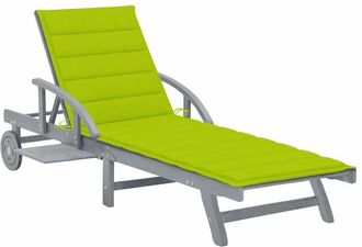 vidaXL Tumbona De Jard&iacute;n Con Coj&iacute;n Madera Maciza De Acacia Vidaxl