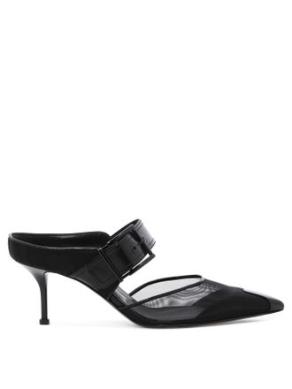 Alexander McQueen Alexander Mcqueen Womens Heeled Shoes - Black Nylon - Size EU 38