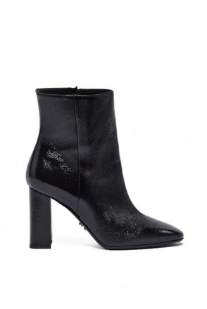 Sergio Levantesi Patent Leather Ankle Boot - Black
