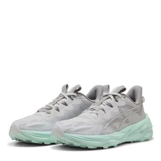 Puma Womens Fast Trac Nitro 3 Wns Trail Running Shoes in Gray-Mint - Grey - Size UK 7.5