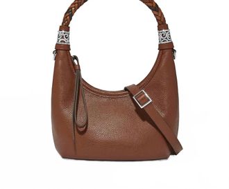 Brighton Shelby Small Hobo Bag In Bourbon