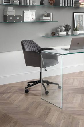 Julian Bowen Kahlo Upholstered office Chair in Grey
