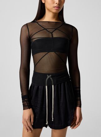Rick Owens Womens Temple sheer long-sleeve top