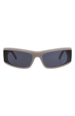 Balenciaga 66mm Rectangular Sunglasses in Grey Grey Blue at Nordstrom Rack