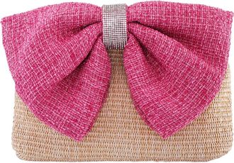 Nina Tula Clutch in Pink/natural at Nordstrom