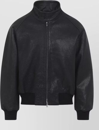 STUDIO NICHOLSON harrington jacket high collar button detail