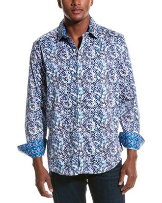 Robert Graham Clarke Classic Fit Woven Shirt