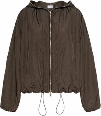 Sportmax Jassen, Dames, Bruin, S, Ronchi Korte Regenjas